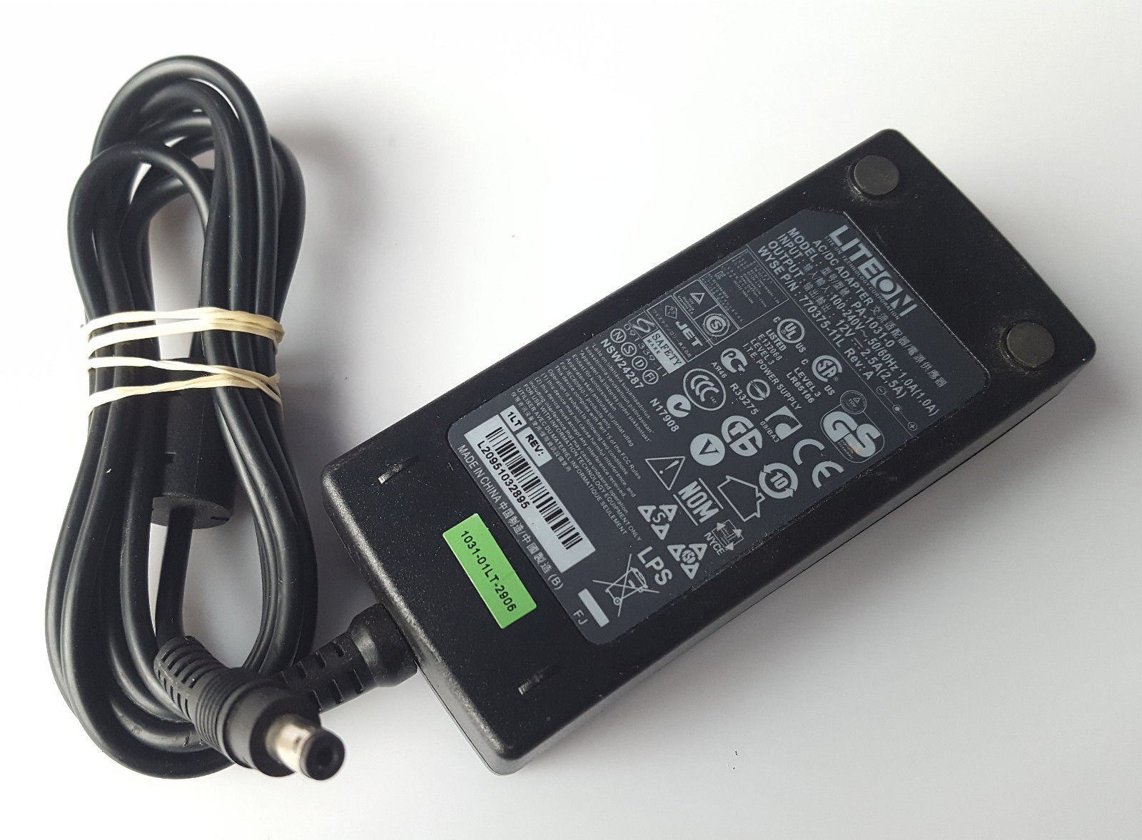 *Brand NEW* 12V 2.5A LITEON (LITE-ON) PA-1031-0 770375-11L AC/DC ADAPTER POWER SUPPLY - Click Image to Close